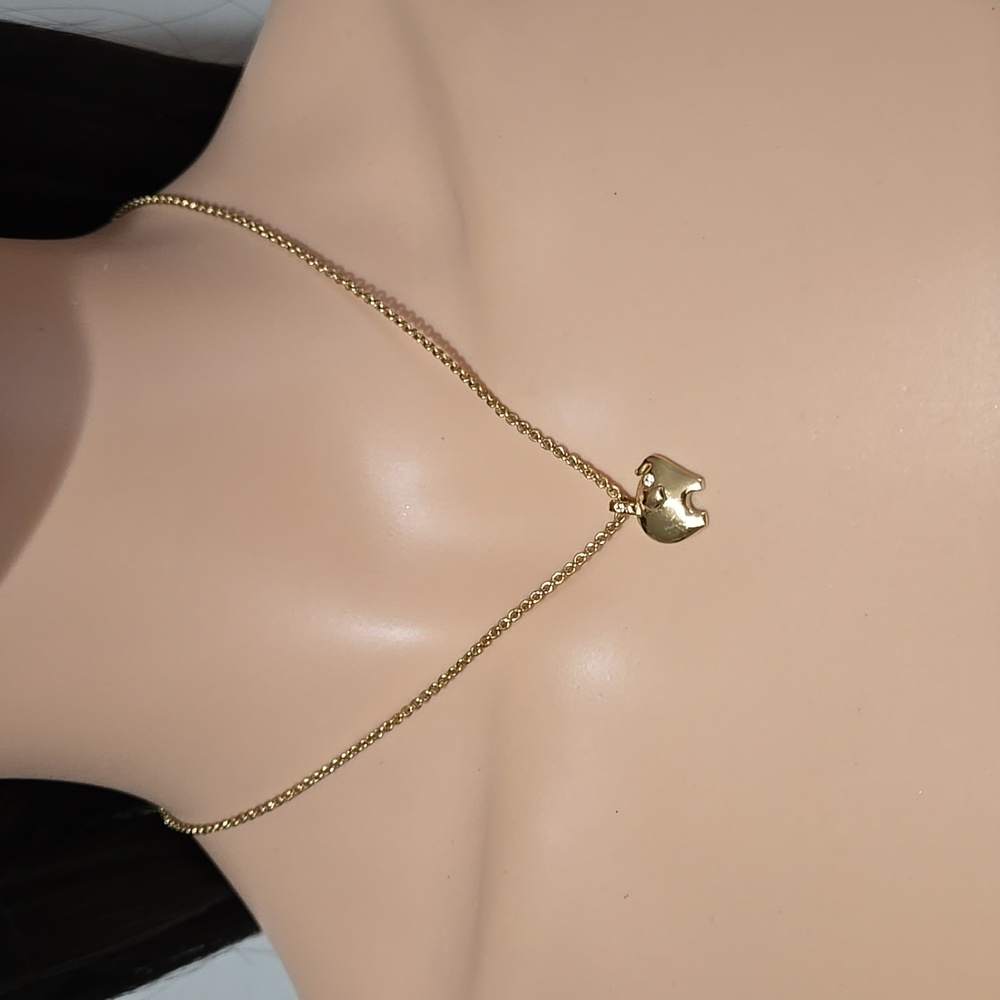 Kate Spade Gold Tone Elephant Pendant Necklace